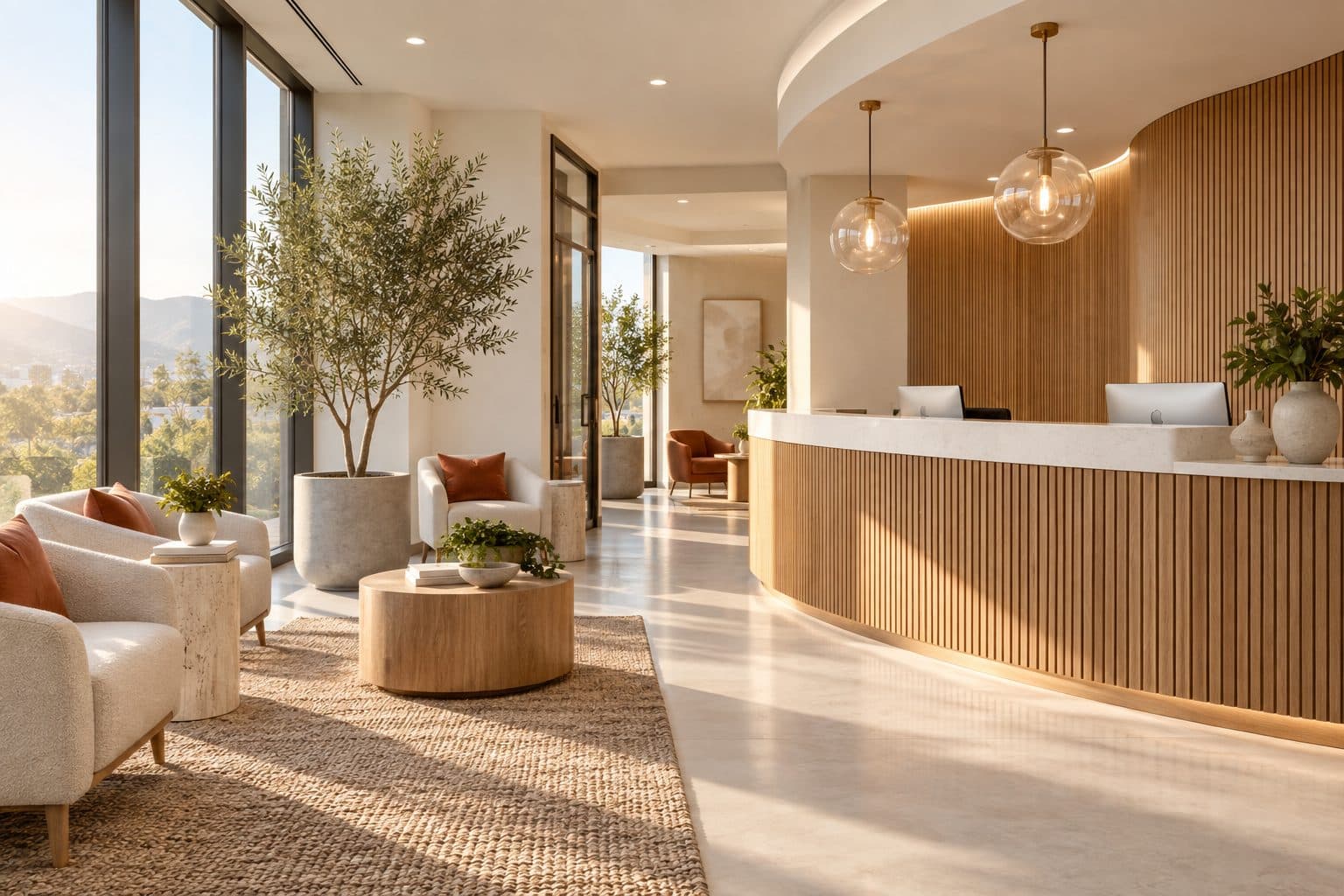Bright, modern practice reception